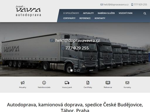 mezinárodní, vnitrostátní kamionová doprava české budějovice, tábor, plzeň, brno, ostrava, hradec králové, ústí nad labem, teplice, praha