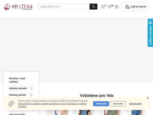 internetový obchod s širokou nabídkou dámského i pánského jeansového oblečení za příznivé ceny.