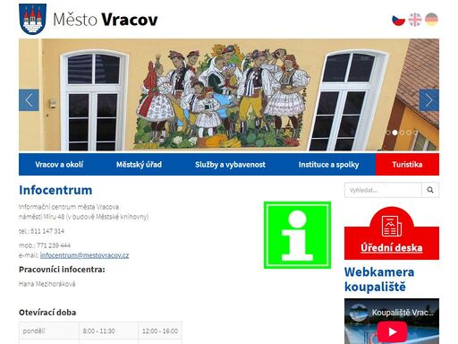 oficiální stránky města vracova