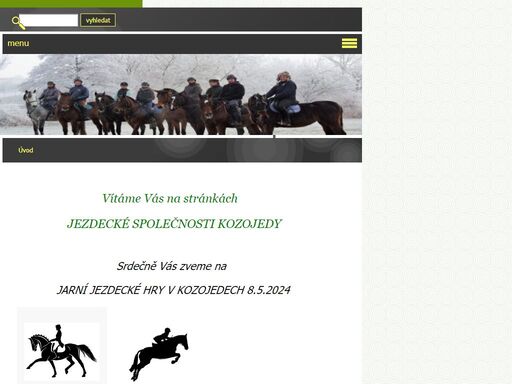 stránky věnované jezdecké společnosti kozojedy