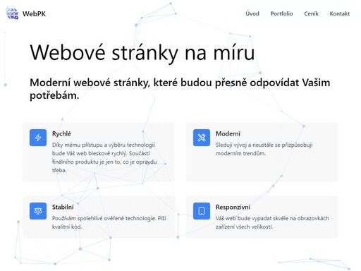 webové stránky na míru - moderní webové stránky, které budou přesně odpovídat vašim potřebám.