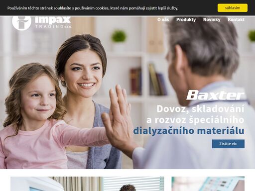 impax trading je výhradným zástupcom švédskej spoločnosti gambro, ktorá je vedúcim lídrom v oblasti dialýzy a poskytovania nefrologických služieb.