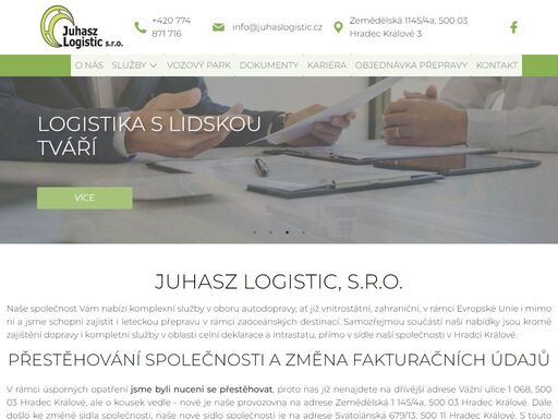 www.juhaslogistic.cz