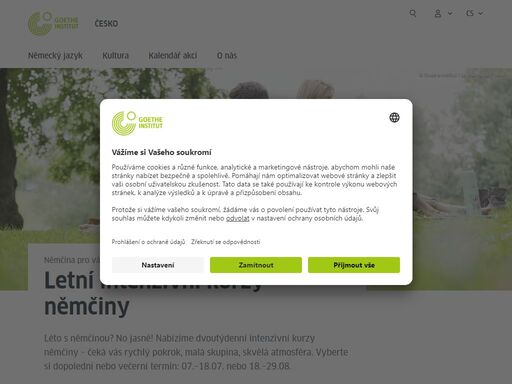 goethe-institut Česká republika: německý kulturní institut působící na celém světě. kurzy němčiny, zkoušky z němčiny, kulturní výměna, informace o německu.