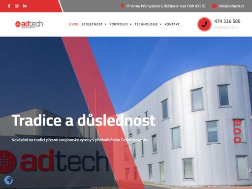 ad-tech s.r.o. nabízí kvalitní kovovýrobu v klášterci nad ohří. mezi služby patří cnc laser, obrábění, vysekávání nebo 3d tisk kovů.