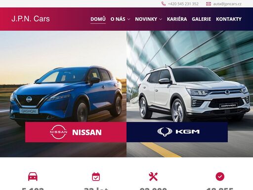 prodej a servis automobilů nissan a ssangyong.