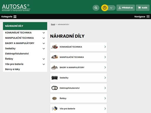 nejširší nabídka produktů z kategorie náhradní díly. skladové zásoby, rychlá expedice a poradenství od specialistů autosas.cz.
