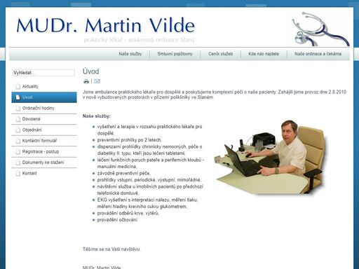 praktický lékař mudr. martin vilde. jsme ambulancí praktického lékař pro dospělé a poskytujeme komplexní péči o naše pacient.
