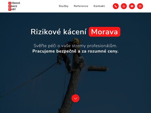 svěřte péči o vaše stromy profesionálům. pracujeme bezpečně a za rozumné ceny. působíme po celé moravě.