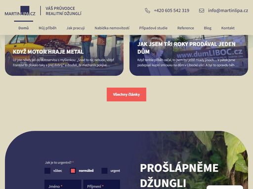 pomáhám lidem prodat jejich nemovitosti za vyšší cenu a rychleji, než by dokázali sami. je mi 42 let, bydlím v praze a jsem realitní makléř.