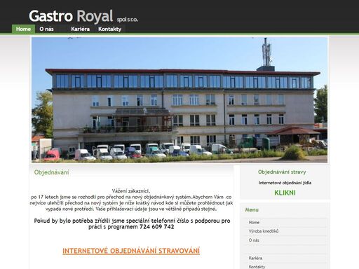 gastro royal spol. s.ro., stravování,rauty,veřejné stravovování,bufet,firemní akce,on-line objednávání, rozvoz obědů žamberk,rozvoz,stravování,krabičky,balená jídla,žamberk
