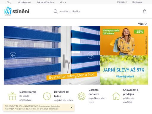 vítejte v našem obchodě. vítejte v našem eshopu, kde se specializujeme na stínící techniku a přinášíme vám nekonečné možnosti pro úpravu svého prostoru. naše látkové rolety, rolety den a noc, mini, midi či maxi rolety nebo sprchové rolety jsou dostupné s rychlým dodáním, včetně zakázkových rolet do 7 dnů.

mini…