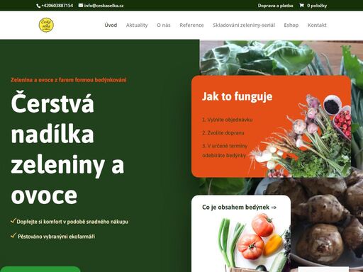získejte zeleninu a ovoce od místních pěstitelů, obohaťte váš jídelníček o sezónní, regionální a ekologicky vypěstovanou nadílku přírodních dobrot.