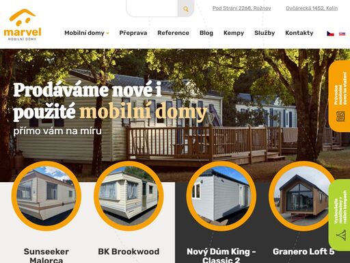 mobilní domy a mobilheimy již od 200 000 kč. prodáváme nové i použité mobilní domy již více než 10 let. k prohlídce v kolíně a rožnově pod radhoštěm. dopravu k vám zajistíme my.