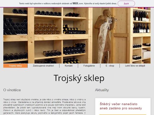 vinotéka trojský sklep nabízí kvalitní vína a příjemné posezení se zahrádkou v klidném dvoře. 