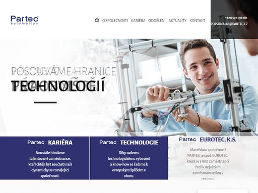 partec a.s. vyvíjí a vyrábí automatizované a poloautomatizované výrobní linky včetně jejich řídicího systému. dáváme obsah pojmu průmysl 4.0.