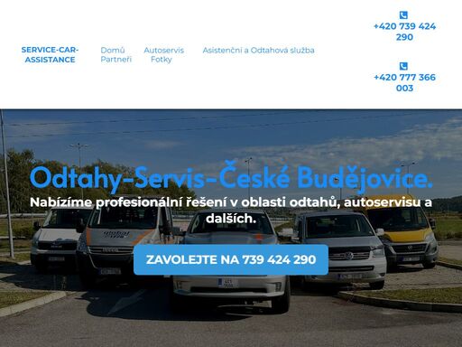 odtah havarovaných nepojízdných osobních i dodávkových automobilů a motocyklů.