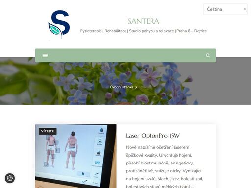 studio santera je tu pro vás už od roku 2004, zaměřujeme se na vysoce odbornou péči v oboru fyzioterapie, lymfodrenáží a péče o tělo.