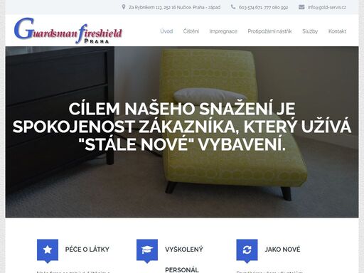 cílem našeho snažení je spokojenost zákazníka, který užívá stále nové vybavení. péče o látky naše firma se zabývá čištěním a impregnací proti skvrnám a celkovou péčí o látkové a kožené čalounění, koberce, závěsy a dekorační látky. vyškolený personál zaměstnanci v pravidelných intervalech absolvují zahraniční kurzy ve velké británii (čištění a apretace látek) a itálii (renovace…