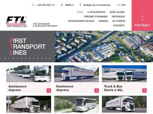 ftl prostějov - poskytujeme autobusovou vnitrostátní i mezinárodní dopravu, kamiónovou dopravu, servis užitkových, nákladních vozidel i autobusů, cestovní kancelář a další.