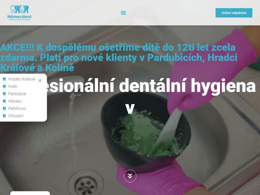 dentální hygiena je klíčem ke zdravému a zářivému úsměvu. naše pobočky naleznete v: hradci králové, pardubicích, hlinsku, kolíně, chrudimi a pelhřimově.