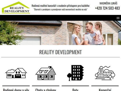 reality development. prodej bytů, domů, komerčních nemovitostí a pozemků.