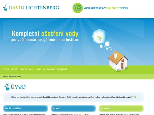 david lichtenberg, nasavrky - kompletní ošetření vody pro vaši domácnost, firmu nebo instituci.