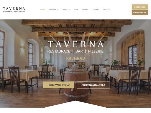 restaurace taverna rajhrad je poctivá česká kuchyně, čerstvé těstoviny, italská pizza s zahrádkou pod kaštany. vybraná piva z 300 pivovarů z čr a vinotéka.