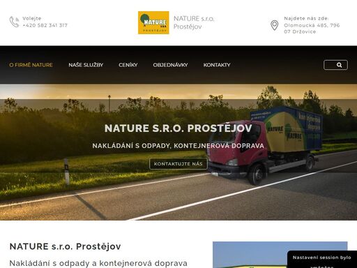 nakládání s odpady prostějov, kontejnerová doprava, výkup papíru nature s.r.o.