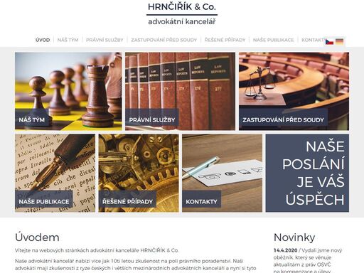 úvodem vítejte na webových stránkách advokátní kanceláře hrnčiřík & co. naše advokátní kancelář nabízí více jak 10ti letou zkušenost na poli právního poradenství. naši advokáti mají zkušenosti z ryze... právní služby praha - advokátní kancelář hrnčiřík & co.