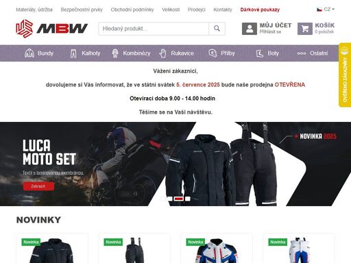 mbw moto oblečení za dobrou cenu přímo od výrobce - nabízíme moto bundy, kombinézy, motokrosové dresy, kalhoty na moto, rukavice, funkční prádlo