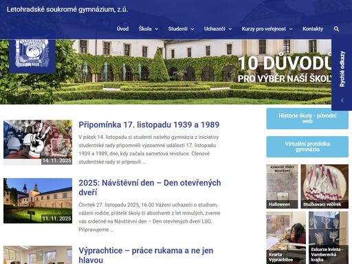 osmileté nestátní gymnázium