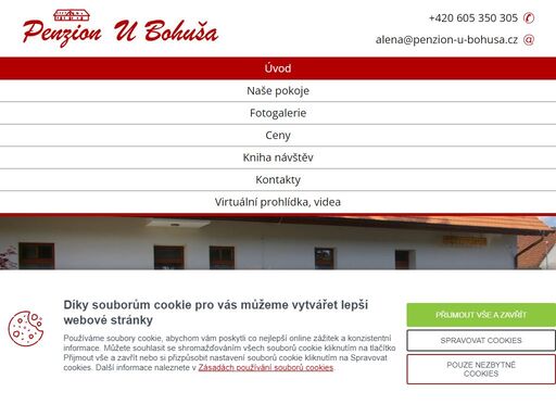 penzion u bohuša je situován v klidné části lednice, nedaleko centra, zámeckého parku a poblíž lázní.