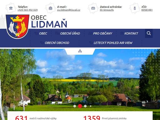 oficiální stránky obce lidmaň