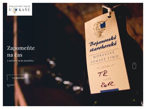 bojanovský sklep, vinný sklep, jižní morava, víno, ubytování, ochutnávka, tradice, tradiční vinný sklep, vinný sklípek, dolní bojanovice bojanovský sklep u kaňů je vinný sklep ležící na jížní moravě v obci dolní bojanovice. jeho historie sahá až na začátek 19. století.