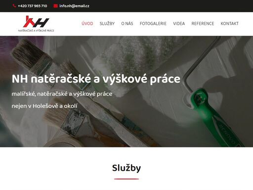 nh natěračské a výškové práce - malířské, natěračské a výškové práce nejen holešov a okolí.