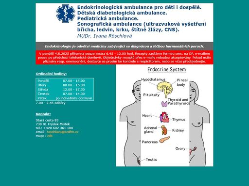 röschlová, endokrinologie, frýdek-místek