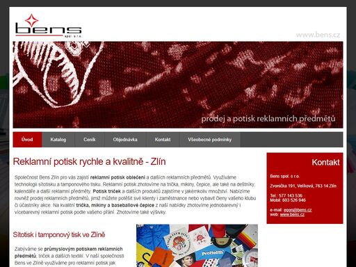 potřebujete-li reklamní potisk na propagační či dárkové předměty, potisk triček, čepic či mikin pro členy sportovního klubu, zaměstnance firmy nebo účastníky vaší akce, obraťte se na firmu bens ve zlíně.