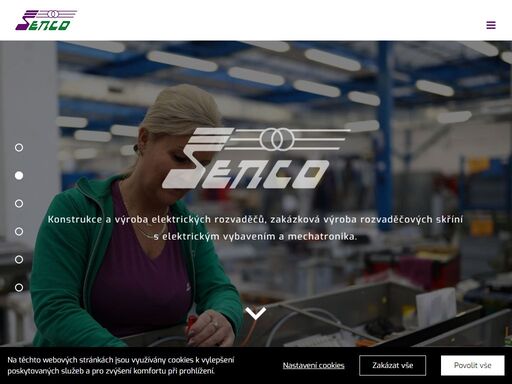 konstrukce a výroba elektrických rozvaděčů, zakázková výroba rozvaděčových skříní s elektrickým vybavením a mechatronika.
