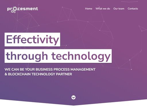 solutions for our clients are based on bpm and blockchain technology.