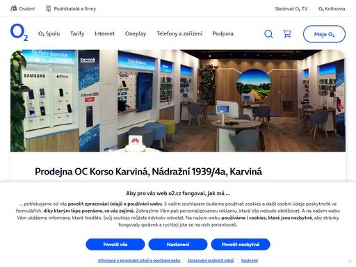 prodejna karviná - oc korso karviná, nádražní 1939/4a. o2 služby, telefony, zařízení a příslušenství nebo profesionální podpora a spoustu dalšího, to nabízejí všechny naše značkové prodejny.