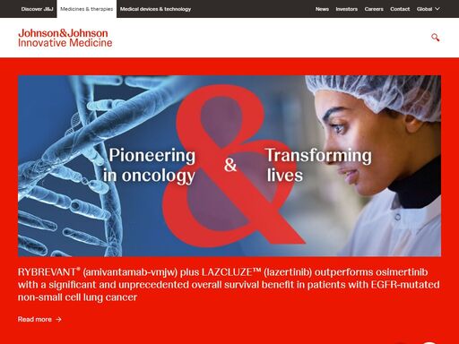 learn how johnson & johnson innovative medicine is transforming the future of healthcare and leading where medicine is going. 