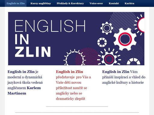 english in zlin je nová moderní a dynamická jazyková škola vedená angličanem  karlem martinem ve zlíně. angličtina pro děti, pro teenagery, pro dospělé, firemní kurzy angličtiny, překlady a korektury, individuální a soukromá výuka, rodilý mluvčí,