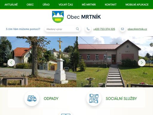 oficiální stránky obce mrtník