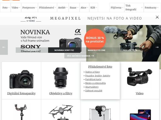 digitální fotoaparáty, videokamery, objektivy a příslušenství ?? nejen e-shop, ale také vzdělávání a inspirace ?? vše pro vaši foto a video tvorbu.