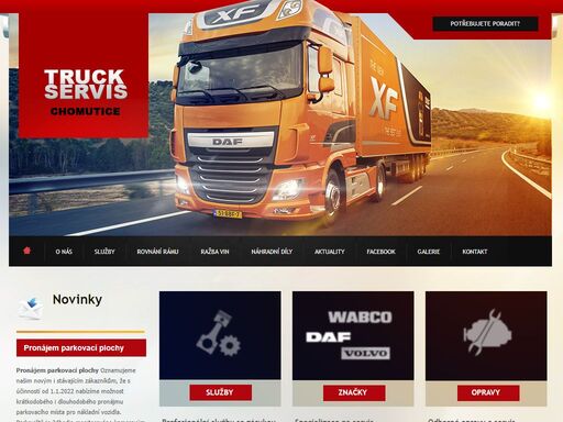 servis nákladních vozidel, diagnostika aut, pronájem návěsů schmitz - to vše nabízí truck servis chomutice.