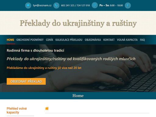 překlady z češtiny a slovenštiny do ukrajinštiny a ruštiny od kvalifikovaných rodilých mluvčích. online kalkulace, rychlé dodání, kvalita a spolehlivost.