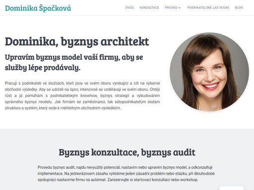 upravím byznys vaší model firmy, aby se služby lépe prodávaly.