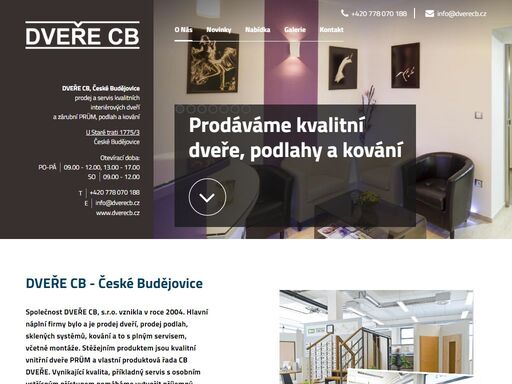 prodáváme kvalitní dveře, podlahy a kování v prodejně se vzorkovnou v českých budějovicích