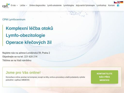 patříme k největším českým a evropským ambulantním lymfocentrům. věnujeme se prevenci a léčbě nemocí, které souvisejí s lymfatickou a žilní nedostatečností a s poruchami metabolismu podkožní tukové tkáně.